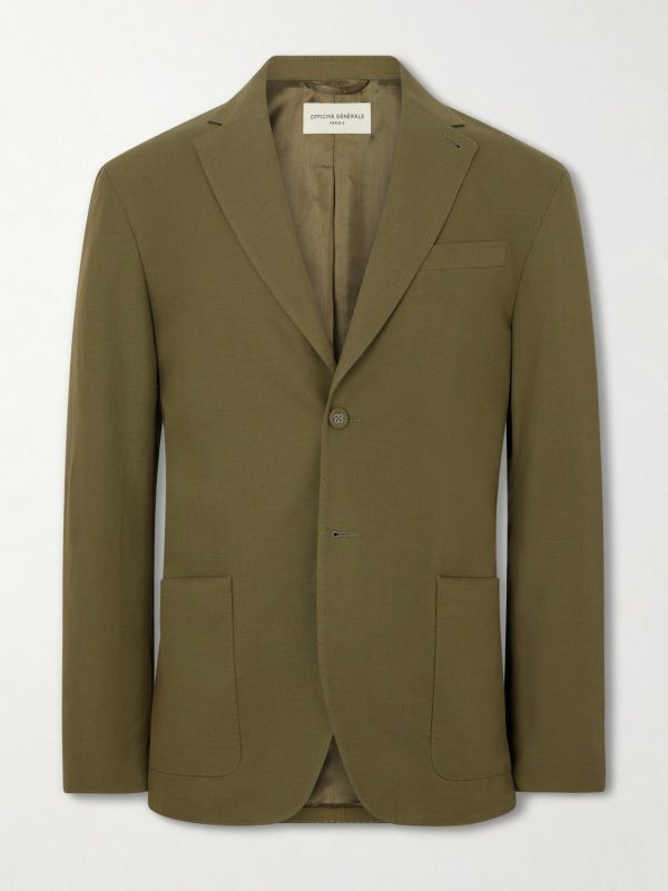 Michel Lyocell, Linen and Cotton-Blend Jacket Michel Lyocell, Linen and Cotton-Blend Jacket