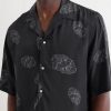 Eren Camp-Collar Sateen Printed Shirt - CU Eren Camp-Collar Sateen Printed Shirt - CU