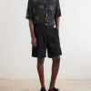 Eren Camp-Collar Sateen Printed Shirt - OU Eren Camp-Collar Sateen Printed Shirt - OU