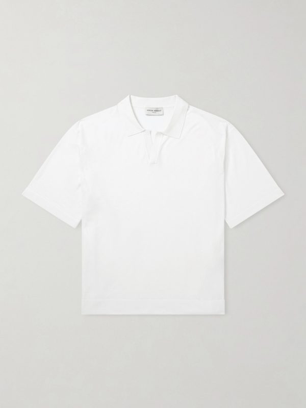 Pele Lyocell and Wool-Blend Polo Shirt Pele Lyocell and Wool-Blend Polo Shirt