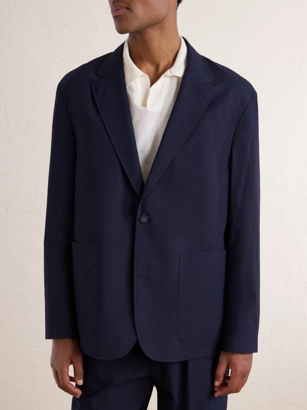 Cyril Organic Cotton-Poplin Suit Jacket - FR
