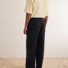 Nash Wide-Leg Belted Pleated Canvas Trousers - BK Nash Wide-Leg Belted Pleated Canvas Trousers - BK