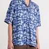 Eren Camp-Collar Tie-Dyed Lyocell Shirt - FR