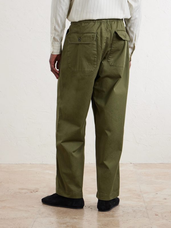 Ferry Wide-Leg Cotton-Twill Drawstring Shorts - BK