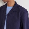 Eren Camp-Collar Cotton and Lyocell-Blend Seersucker Shirt - CU