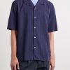Eren Camp-Collar Cotton and Lyocell-Blend Seersucker Shirt - FR