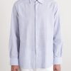 Giacomo Checked Cotton, Lyocell and Linen-Blend Shirt - FR Giacomo Checked Cotton, Lyocell and Linen-Blend Shirt - FR