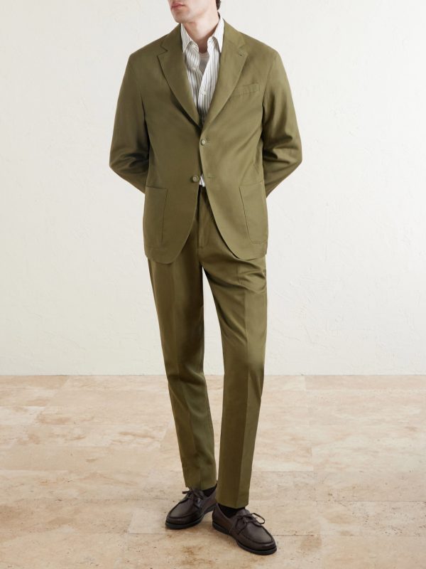 Drew Tapered Pleated Lyocell, Linen and Cotton-Blend Trousers - E2 Drew Tapered Pleated Lyocell, Linen and Cotton-Blend Trousers - E2