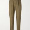 Drew Tapered Pleated Lyocell, Linen and Cotton-Blend Trousers Drew Tapered Pleated Lyocell, Linen and Cotton-Blend Trousers