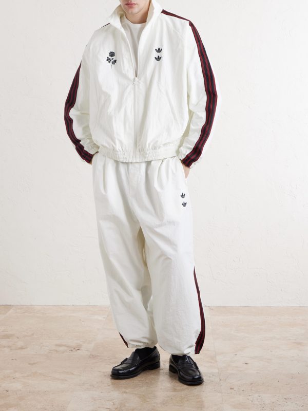 + Willy Chavarria Straight-Leg Logo-Embroidered Recycled Shell Sweatpants - OU + Willy Chavarria Straight-Leg Logo-Embroidered Recycled Shell Sweatpants - OU