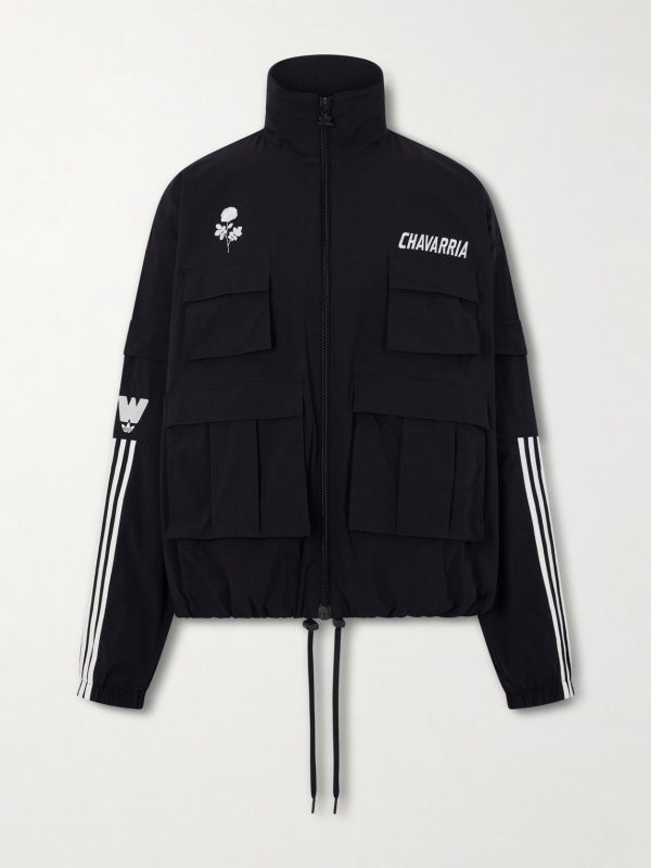+ Willy Chavarria Logo-Embroidered Ripstop Cargo Jacket + Willy Chavarria Logo-Embroidered Ripstop Cargo Jacket