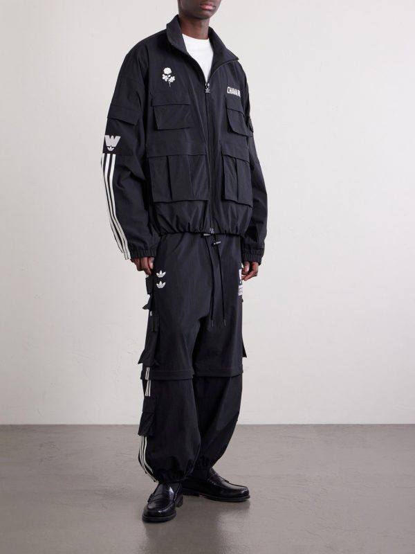 + Willy Chavarria Logo-Embroidered Ripstop Cargo Jacket - OU + Willy Chavarria Logo-Embroidered Ripstop Cargo Jacket - OU