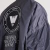 + Willy Chavarria Logo-Embroidered Satin Padded Bomber Jacket - CU