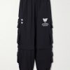 + Willy Chavarria Logo-Embroidered Shell Cargo Sweatpants + Willy Chavarria Logo-Embroidered Shell Cargo Sweatpants