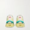 + Willy Chavarria Megaride AG Suede-Trimmed Mesh Sneakers - BK
