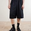 + Willy Chavarria Straight-Leg Striped Mesh Drawstring Shorts - FR + Willy Chavarria Straight-Leg Striped Mesh Drawstring Shorts - FR