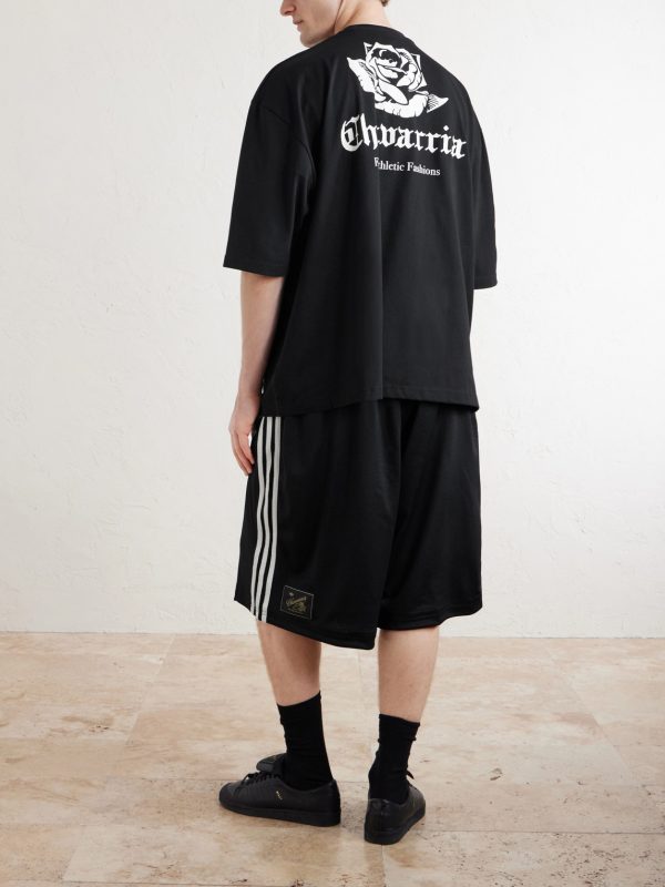 + Willy Chavarria Logo-Print Cotton-Jersey T-Shirt - BK + Willy Chavarria Logo-Print Cotton-Jersey T-Shirt - BK