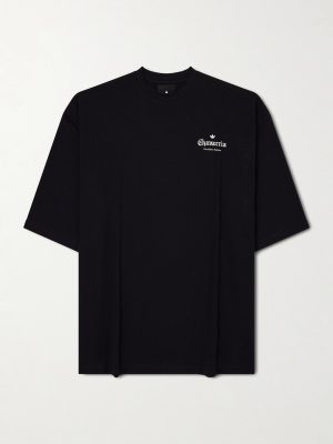 + Willy Chavarria Logo-Print Cotton-Jersey T-Shirt + Willy Chavarria Logo-Print Cotton-Jersey T-Shirt