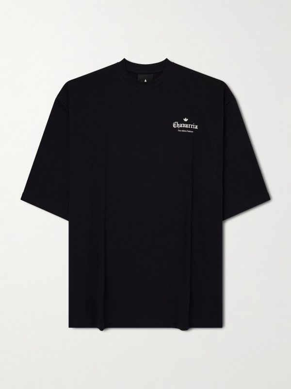 + Willy Chavarria Logo-Print Cotton-Jersey T-Shirt + Willy Chavarria Logo-Print Cotton-Jersey T-Shirt