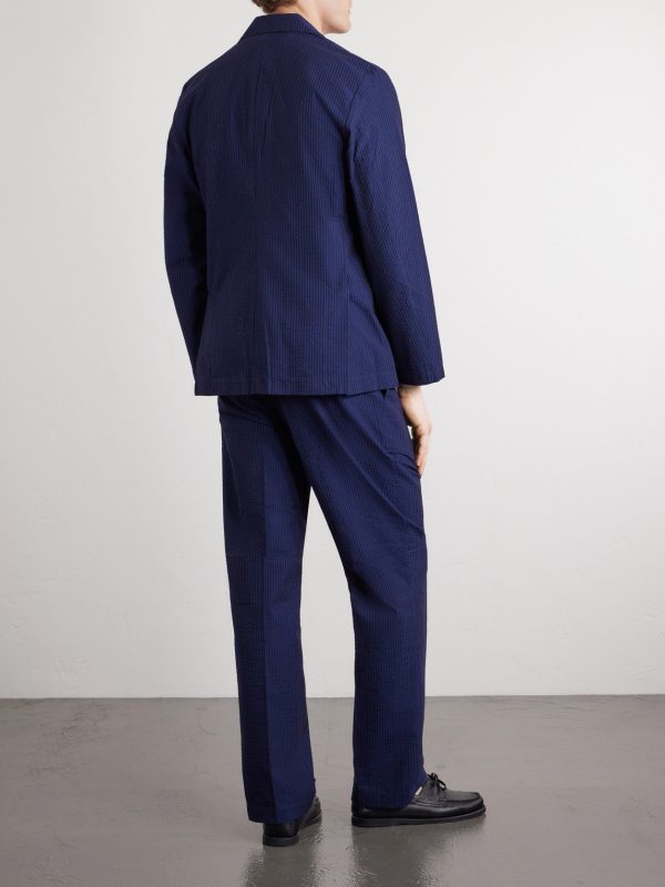 Atlantico Organic Cotton-Seersucker Suit Jacket - BK