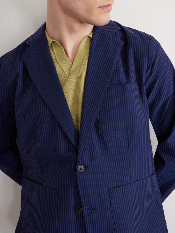 Atlantico Organic Cotton-Seersucker Suit Jacket - CU