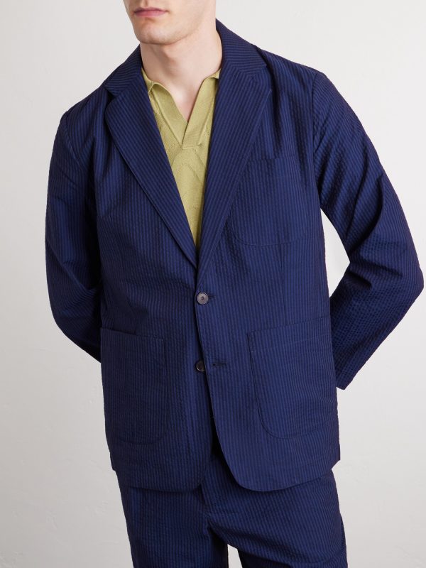 Atlantico Organic Cotton-Seersucker Suit Jacket - FR