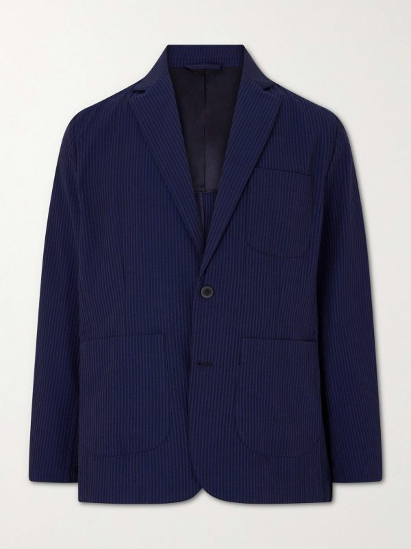 Atlantico Organic Cotton-Seersucker Suit Jacket