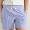 Atlantico Straight-Leg Striped Cotton-Seersucker Shorts - CU