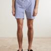 Atlantico Straight-Leg Striped Cotton-Seersucker Shorts - FR