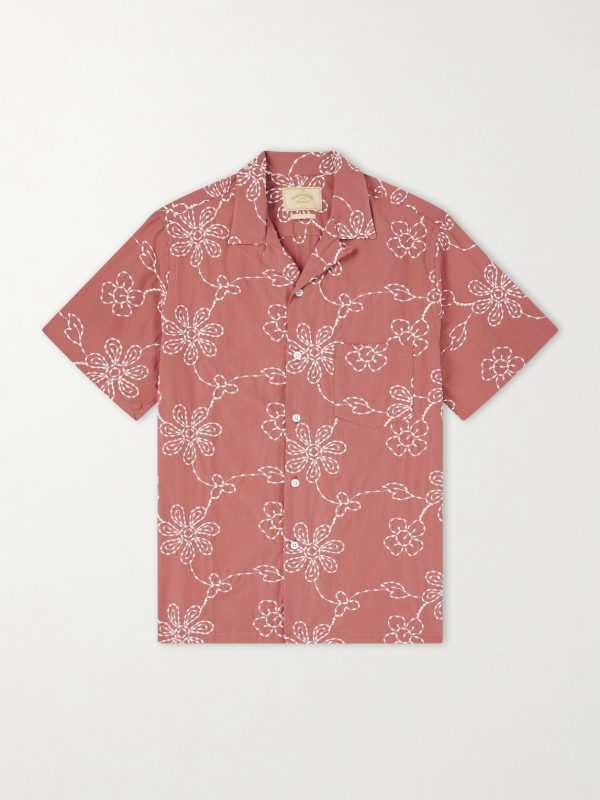 Compota Embroidered Cotton-Blend Shirt