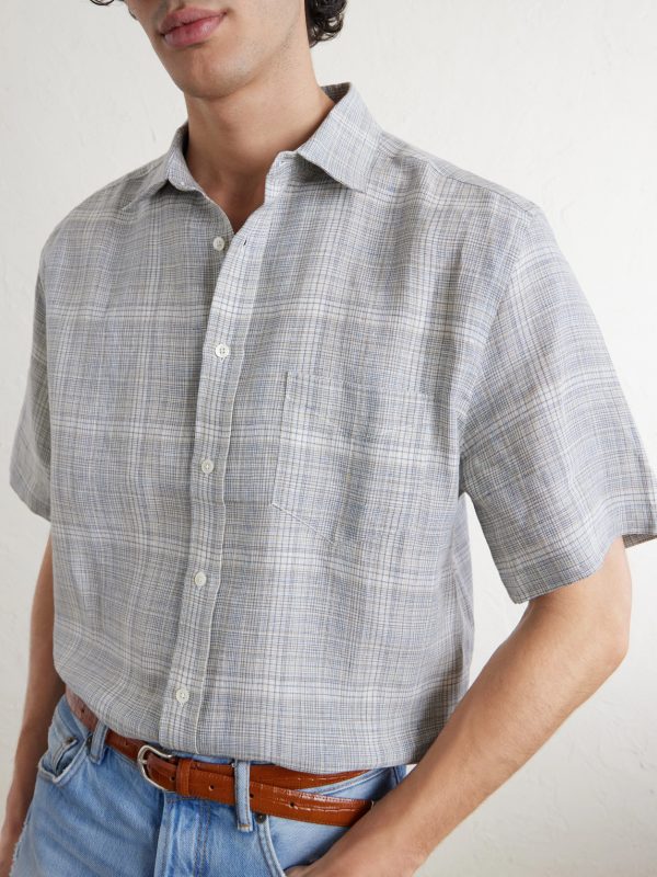 Gem Checked Linen Shirt - CU