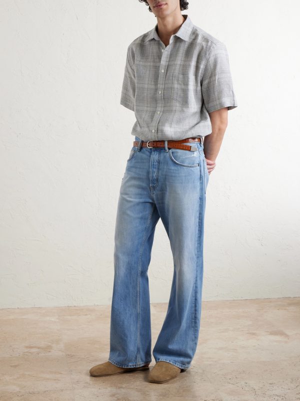Gem Checked Linen Shirt - OU