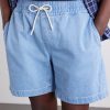 Straight-Leg Denim Drawstring Shorts - CU
