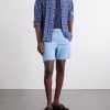 Straight-Leg Denim Drawstring Shorts - OU