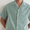 Portuguese Tile Camp-Collar Embroidered Cotton-Blend Shirt - CU Portuguese Tile Camp-Collar Embroidered Cotton-Blend Shirt - CU
