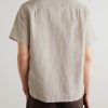 Branch Convertible-Collar Embroidered Linen and Cotton-Blend Shirt - BK