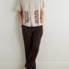 Branch Convertible-Collar Embroidered Linen and Cotton-Blend Shirt - OU
