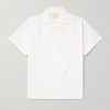Reeve Convertible-Collar Organic Cotton-Jacquard Shirt Reeve Convertible-Collar Organic Cotton-Jacquard Shirt