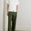Reeve Convertible-Collar Organic Cotton-Jacquard Shirt - OU Reeve Convertible-Collar Organic Cotton-Jacquard Shirt - OU