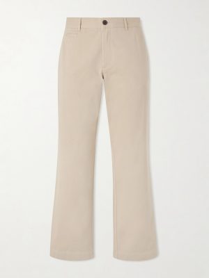 Labura Straight-Leg Organic Cotton-Twill Trousers