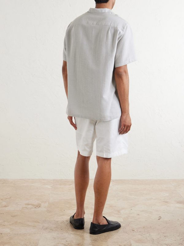 Jones Camp-Collar Cotton Shirt - BK Jones Camp-Collar Cotton Shirt - BK