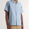Prana Camp-Collar Striped Cotton Shirt - FR