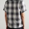 Smogy Convertible-Collar Checked Cotton Shirt - BK Smogy Convertible-Collar Checked Cotton Shirt - BK