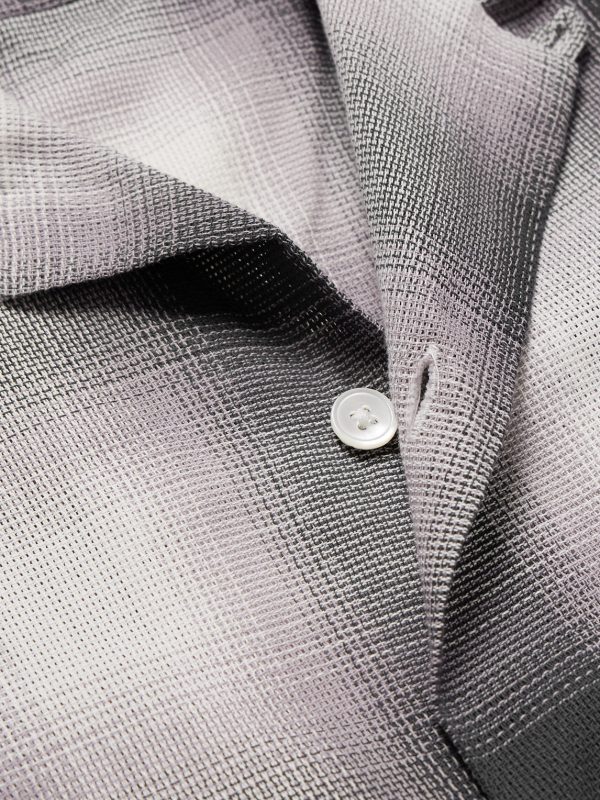 Smogy Convertible-Collar Checked Cotton Shirt - CU Smogy Convertible-Collar Checked Cotton Shirt - CU