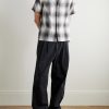 Smogy Convertible-Collar Checked Cotton Shirt - OU Smogy Convertible-Collar Checked Cotton Shirt - OU
