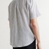 Aaron Striped Cotton and Linen-Blend Shirt - BK Aaron Striped Cotton and Linen-Blend Shirt - BK
