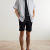 Aaron Striped Cotton and Linen-Blend Shirt - OU Aaron Striped Cotton and Linen-Blend Shirt - OU