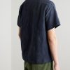 Palm Convertible-Collar Organic Cotton and TENCEL™Lyocell-Blend Shirt - BK