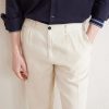 Straight-Leg Linen Trousers - CU Straight-Leg Linen Trousers - CU