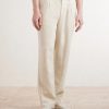 Straight-Leg Linen Trousers - FR Straight-Leg Linen Trousers - FR
